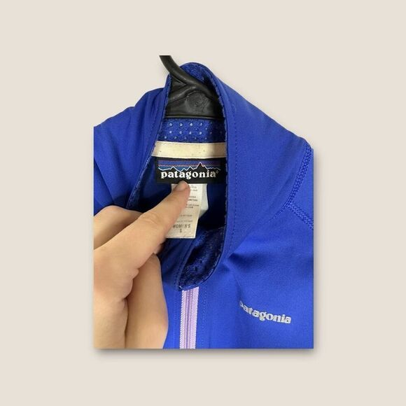 Patagonia Women’s Wind Shield Jacket Harvest Moon blue Size Small - Picture 11 of 11